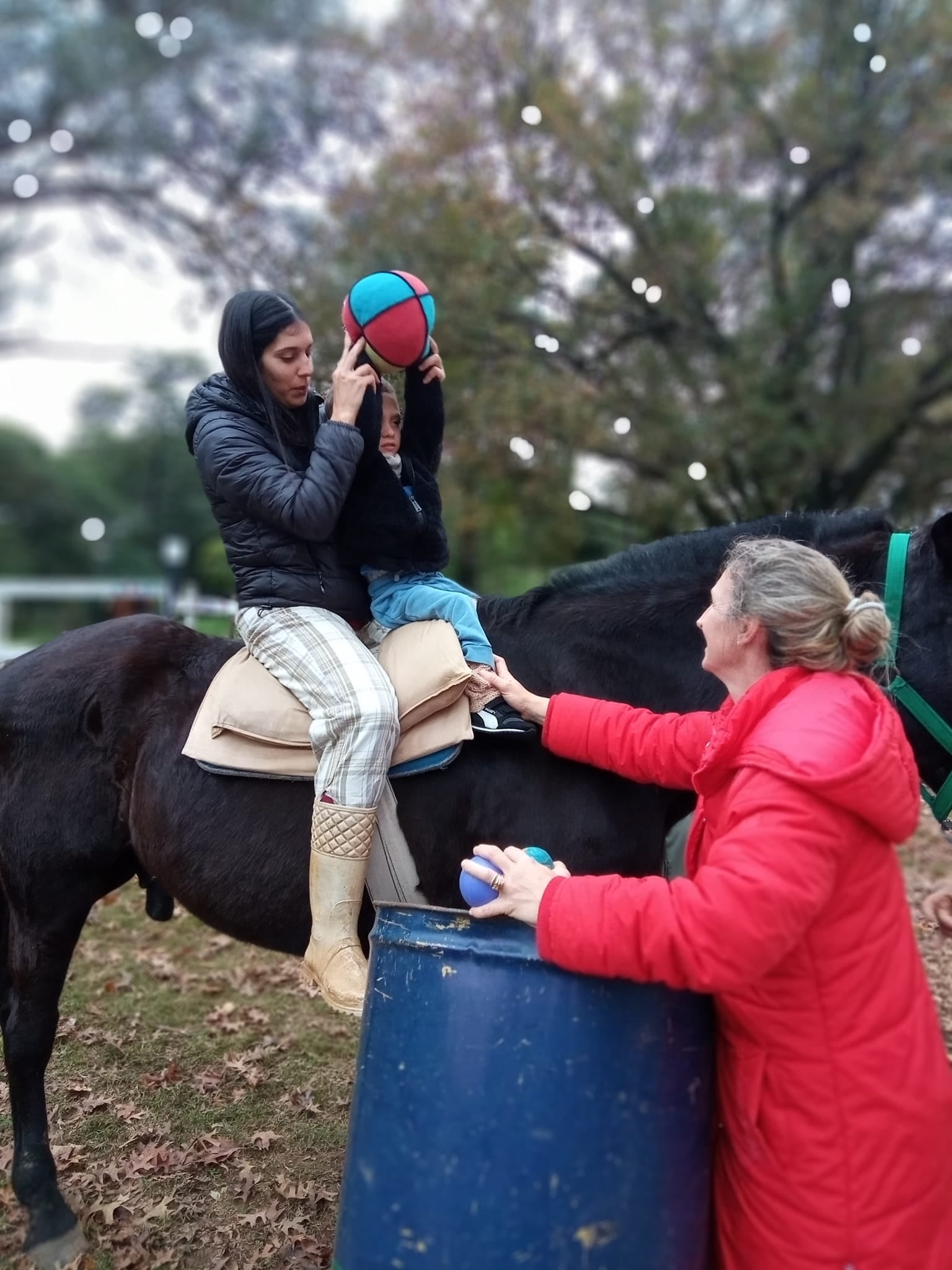 Los caballos contribuyen a esta terapia integral.