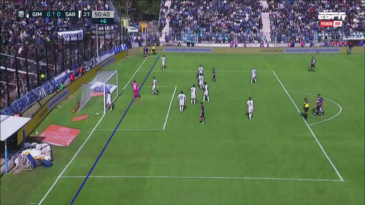 Polémico empate entre Gimnasia de La Plata y Sarmiento de Junín por un gol anulado al Lobo. / Gentileza.