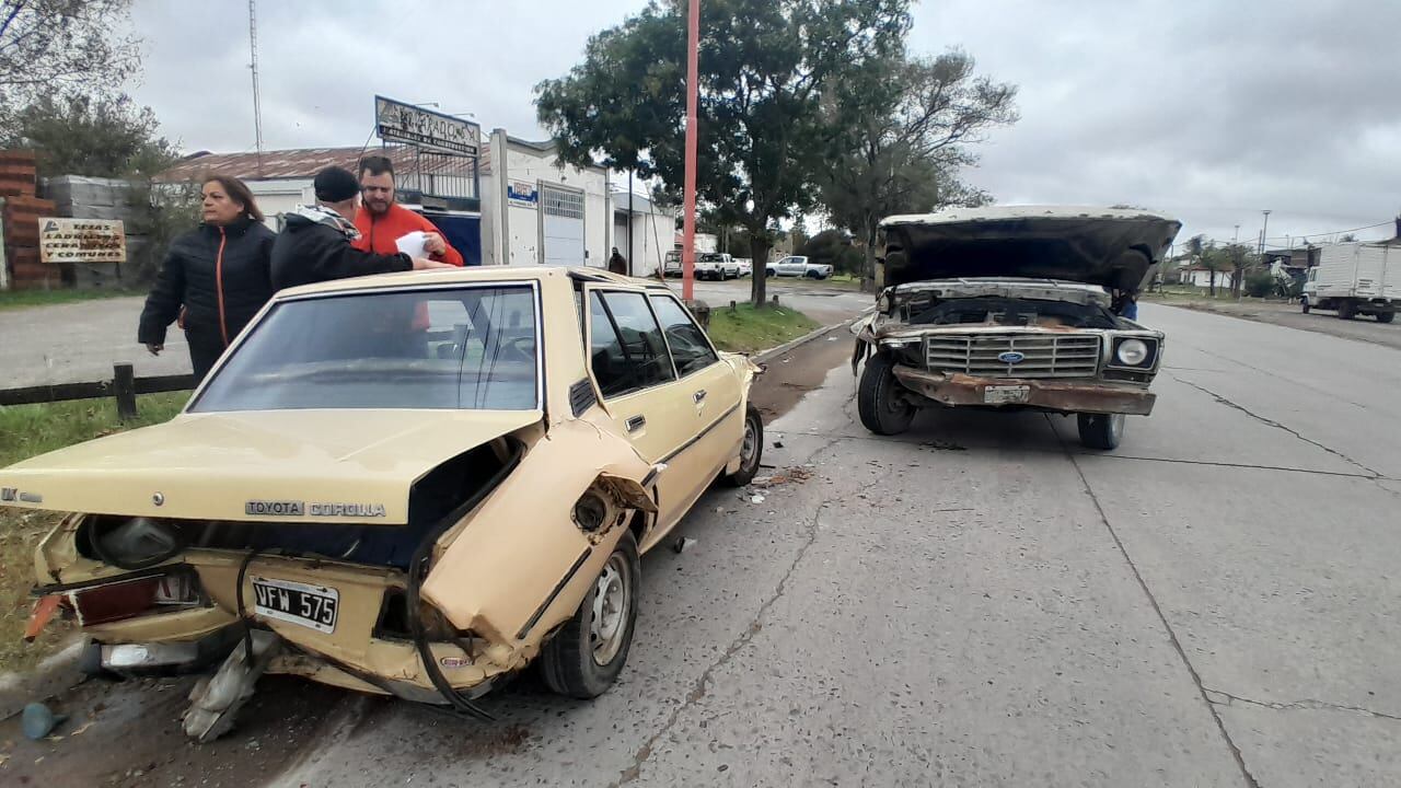 triple choque en avenida Caseros y La Plata