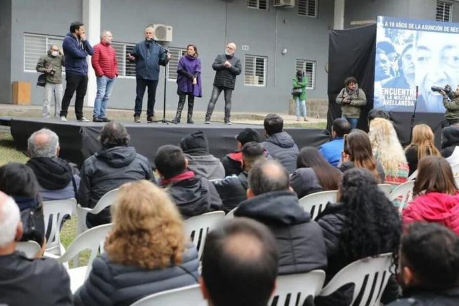 Acto de conmemoración a la asunción a la presidencia de Néstor Kirchner.