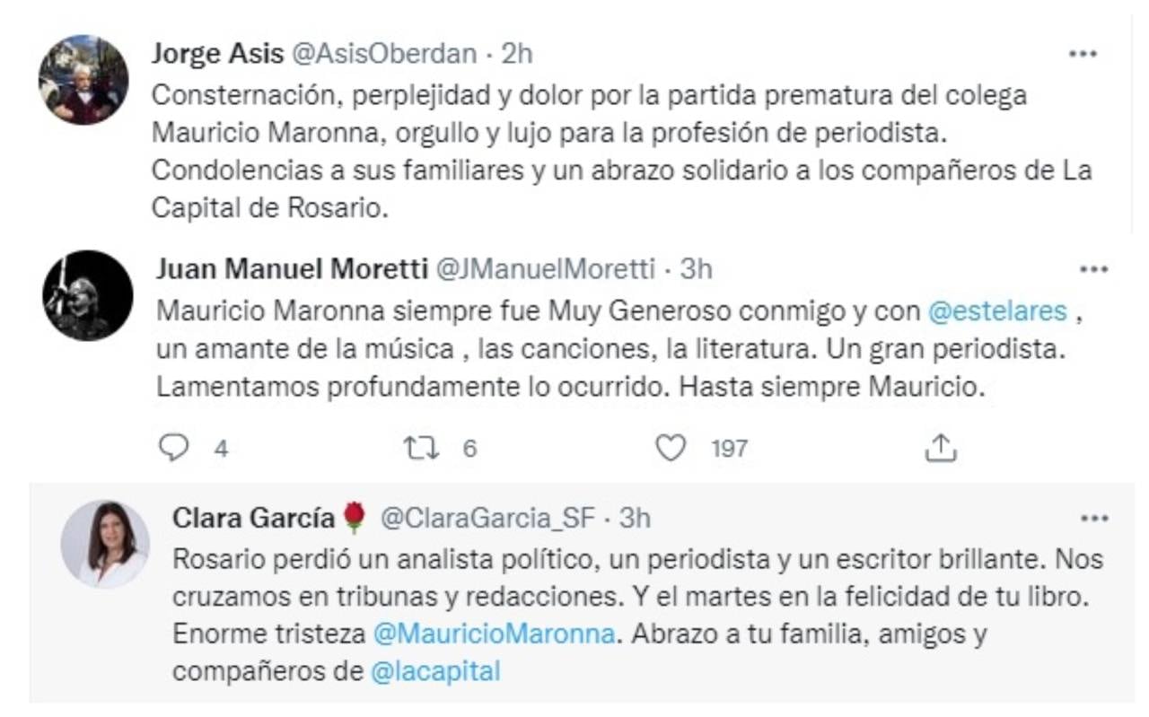 Despedida de políticos, escritores y músicos a Mauricio Maronna