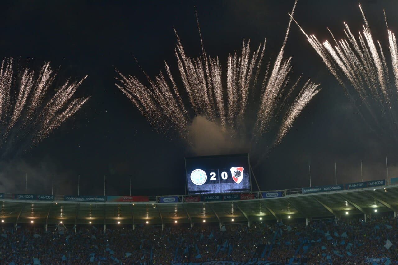 Festejos segundo gol de Belgrano