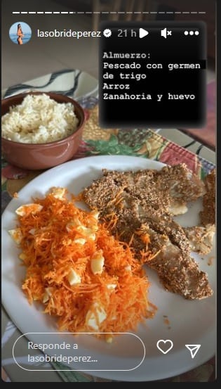 El almuerzo nutritivo de Sol Pérez