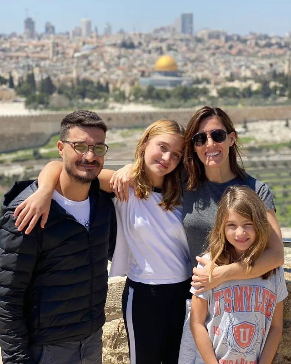 Antonia y Regina Audoglio visitaron Jerusalén junto a la Sole y su papá Jeremías.