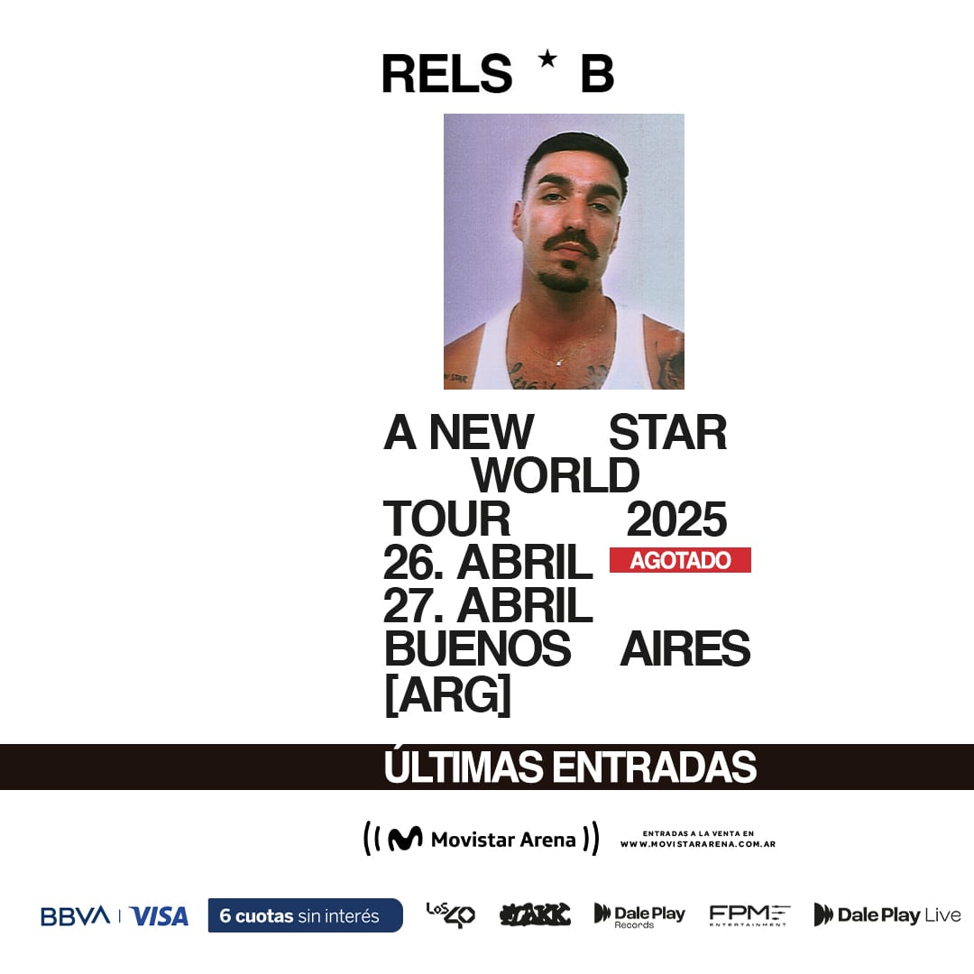 Cómo será el show de Rels B en Argentina como parte de su gira “A New Star World Tour”