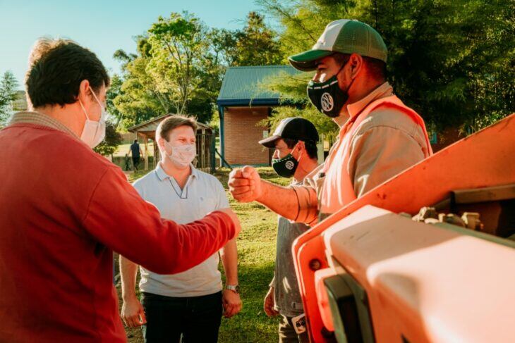 “Pavimento Urbano” arribó a Pueblo Illia, Dos de Mayo