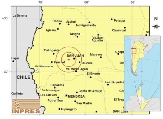 Temblor en San Juan