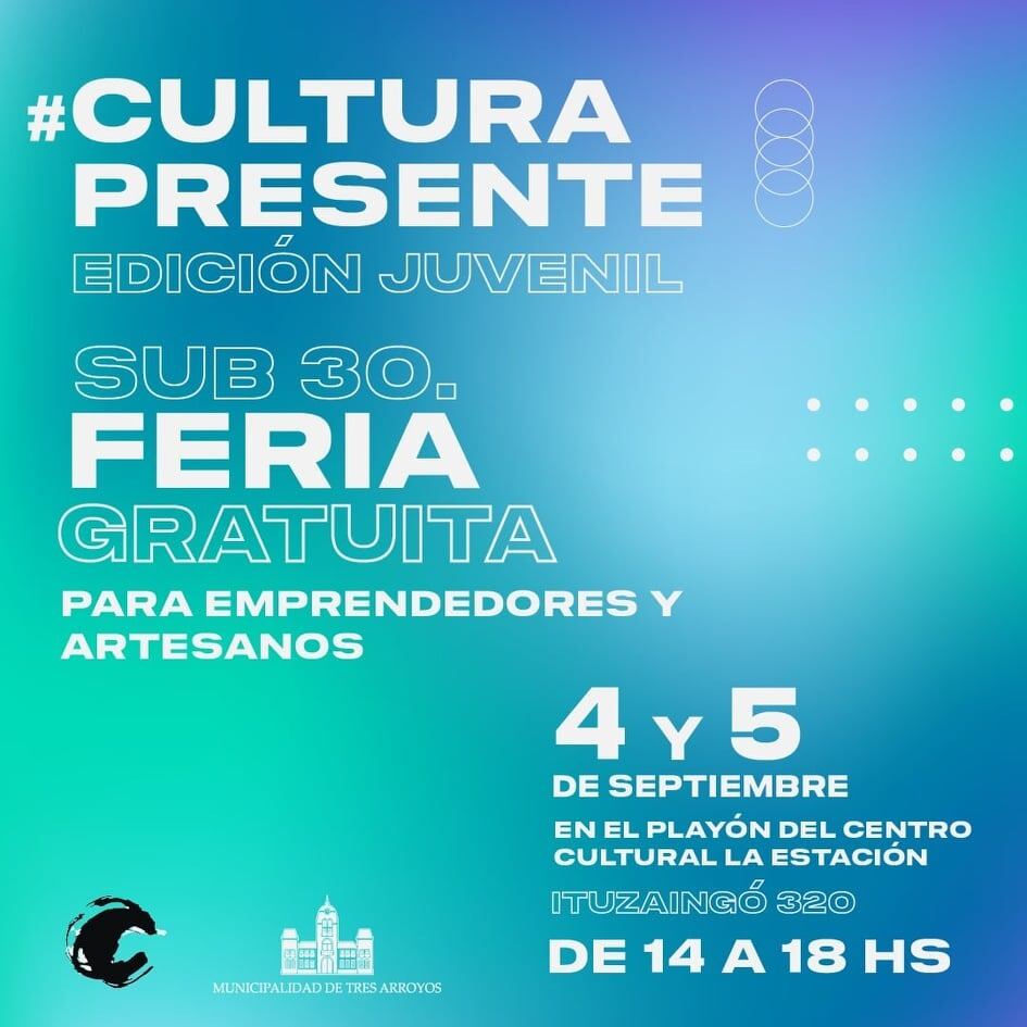 Programa Cultura Presente: Convocan a artesanos menores de 30