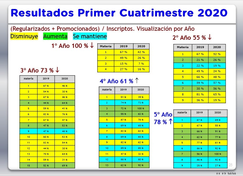 Balance de un ciclo lectivo en pandemia. Resultado del primer cuatrimestre del 2020.