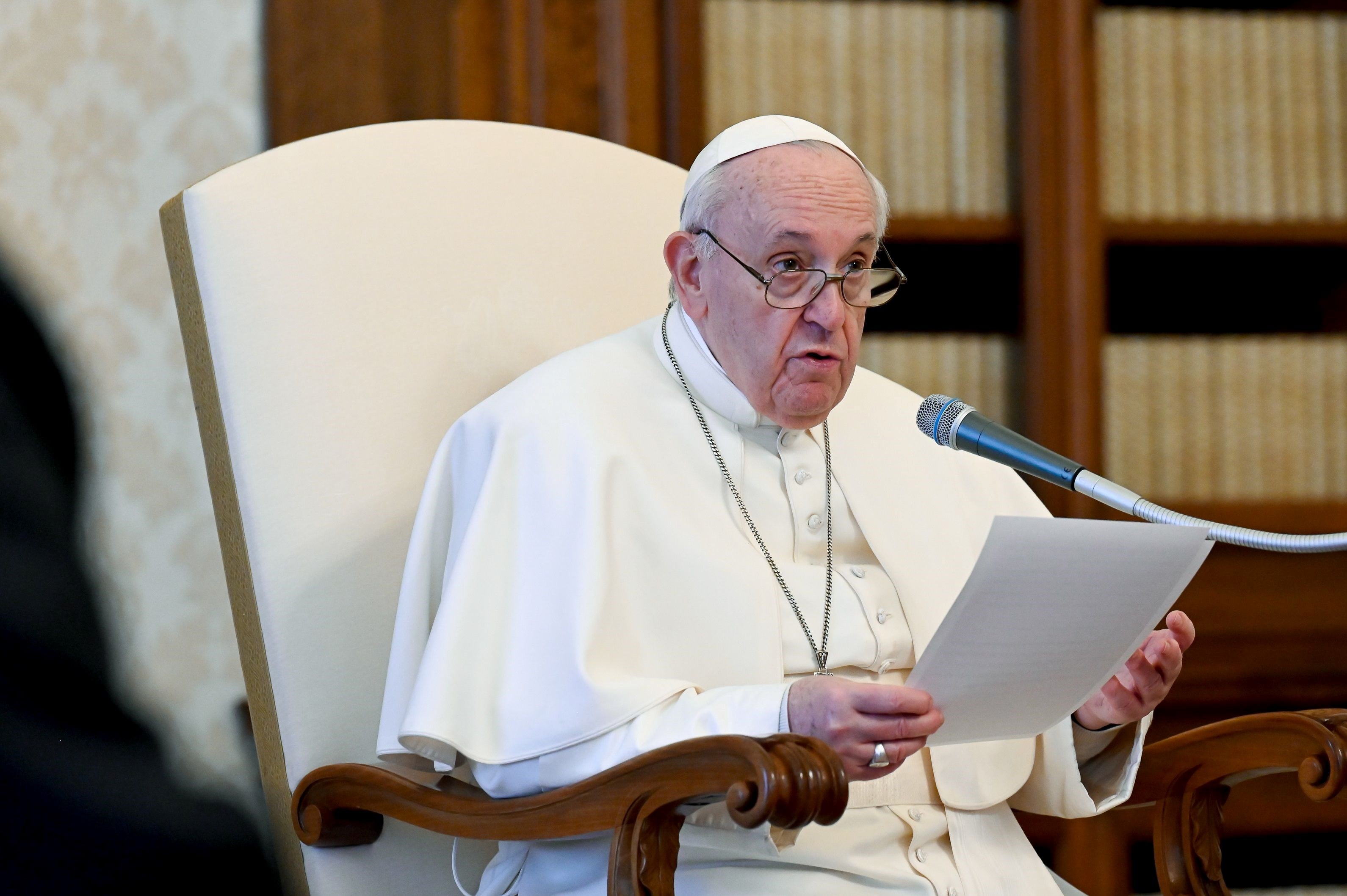 El Papa Francisco se mostró a favor de la suspensión de las patentes de las vacunas contra el coronavirus. 