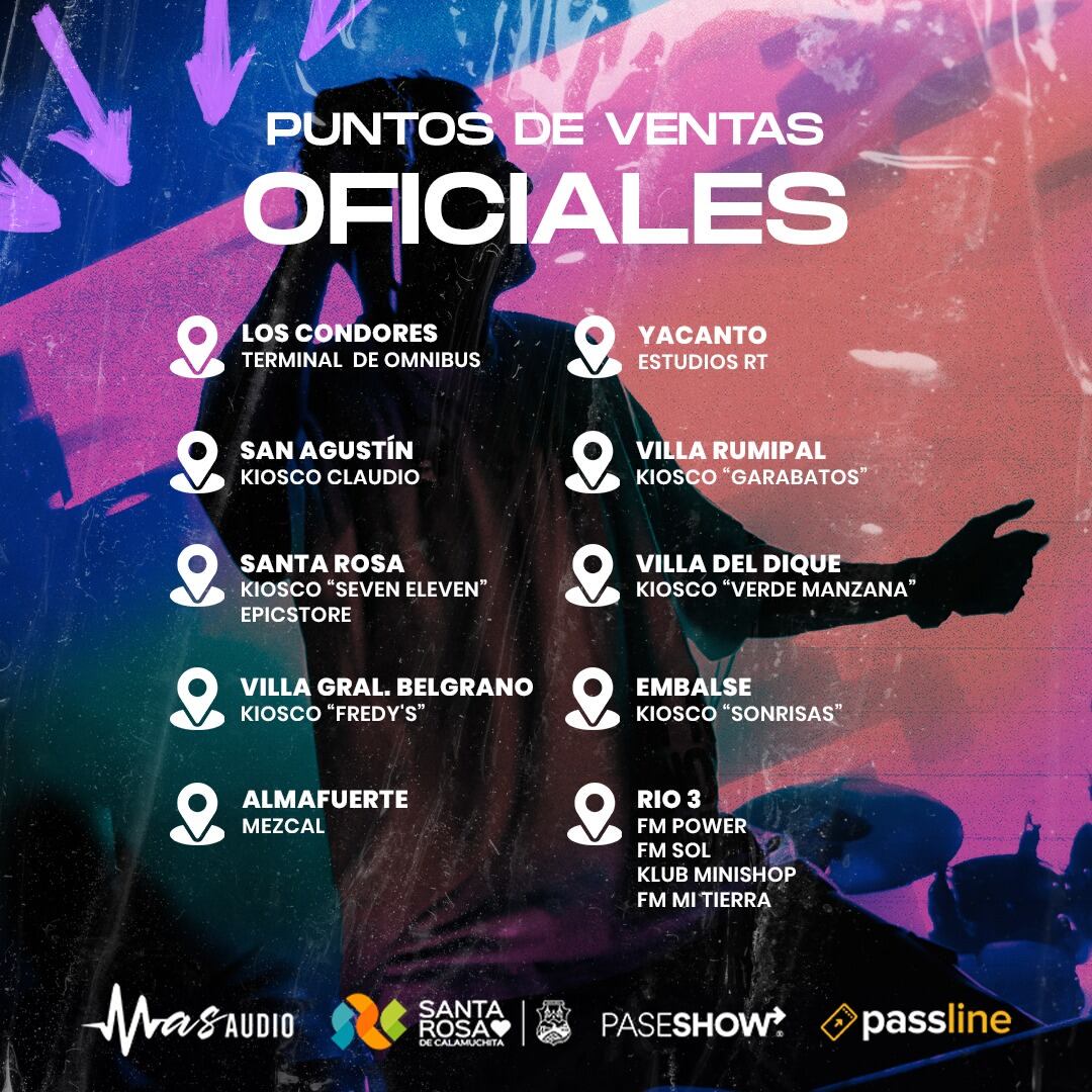 Los puntos de venta oficiales para la fiesta de la primavera en Santa Rosa.