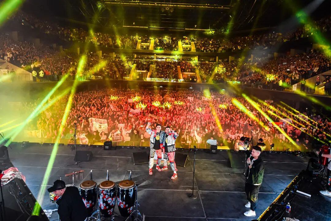 Dos noches a sala llena: Q' Lokura llevó el cuarteto al Movistar Arena. (Instagram @qlokuracbaok).