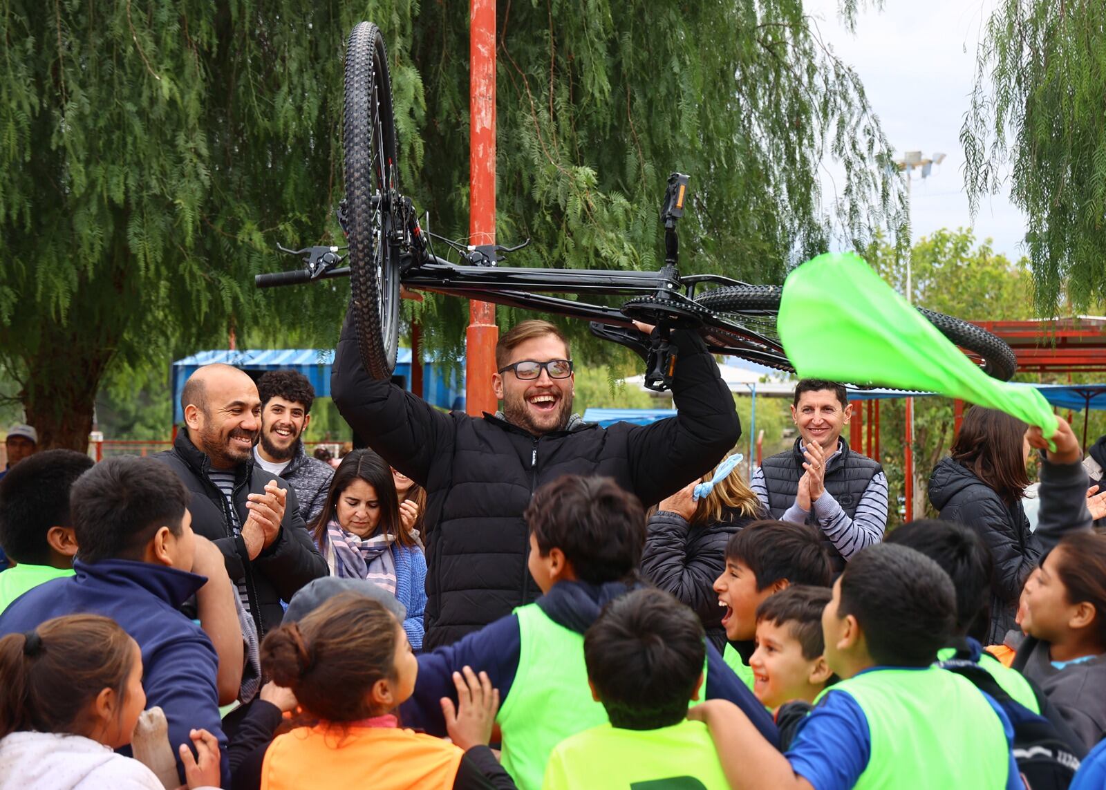 Stevanato lanzó el programa de fútbol infantil en la zona este. Foto: Maipú Municipio.