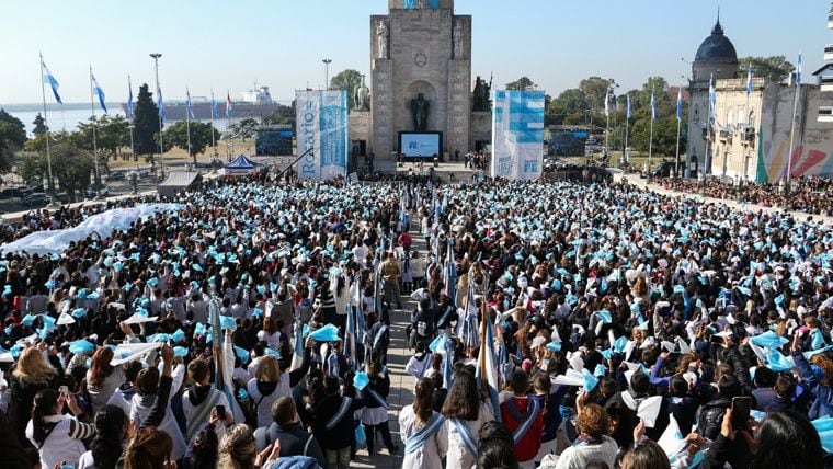 Promesa a la Bandera en Rosario