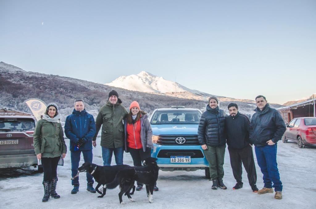 Navarro recorrió el Centro invernal Llanos del Castor