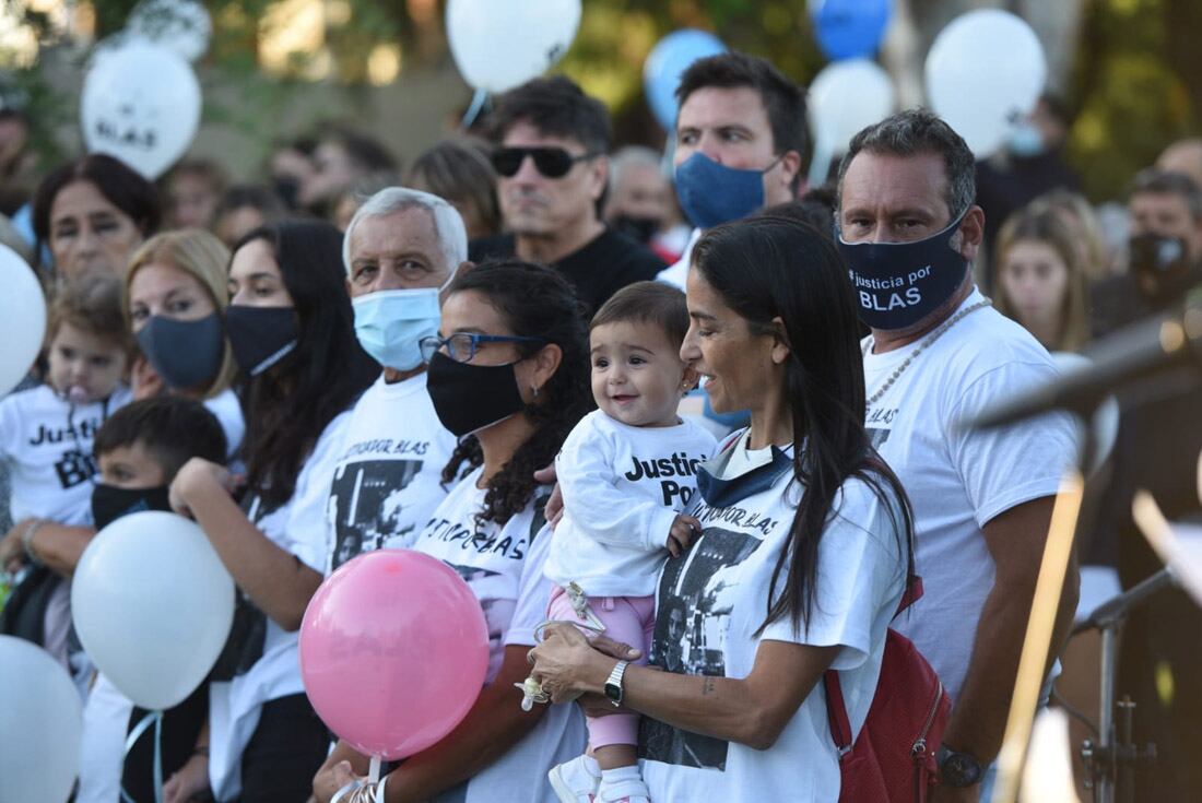 Marcha pidiendo justicia por el asesinato de Valentino Blas Correas. (Facundo Luque)