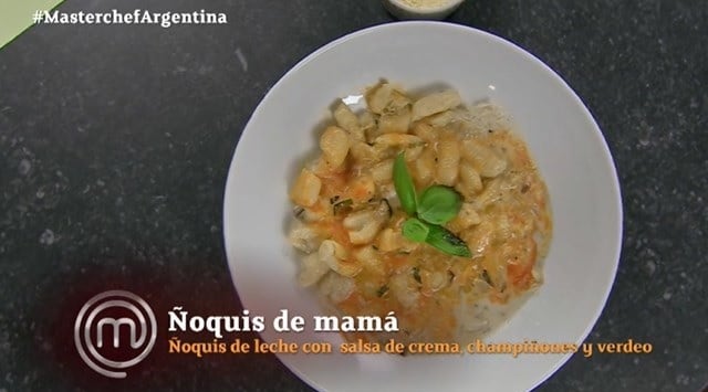 Lo ñoquis de leche de Mica Viciconte en MasterChef