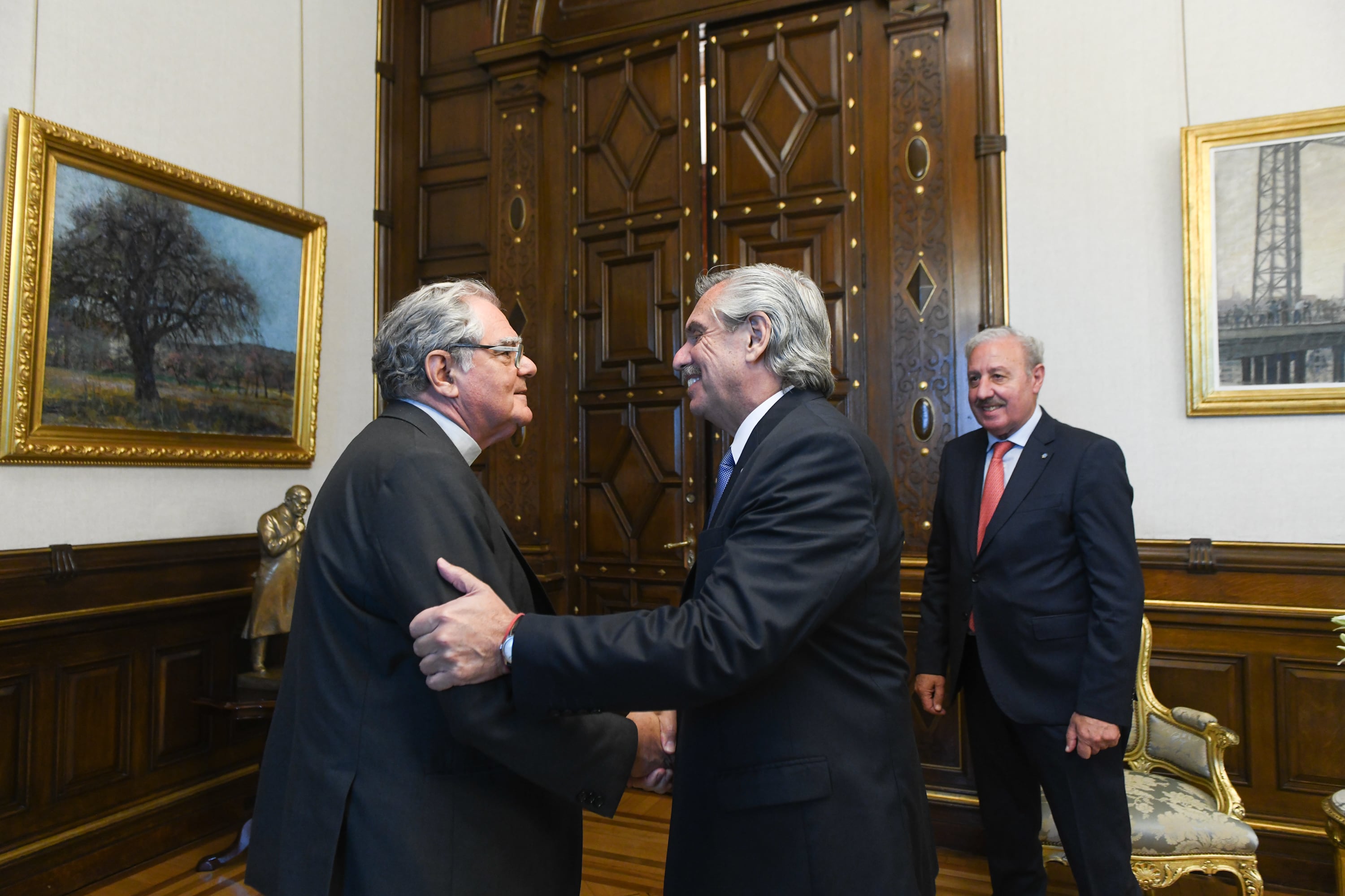 El Presidente recibió a la Conferencia Episcopal.