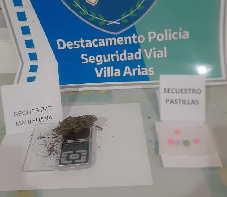 Policía vial secuestró marihuana y éxtasis