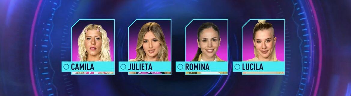 Las cuatro nominadas de Gran Hermano