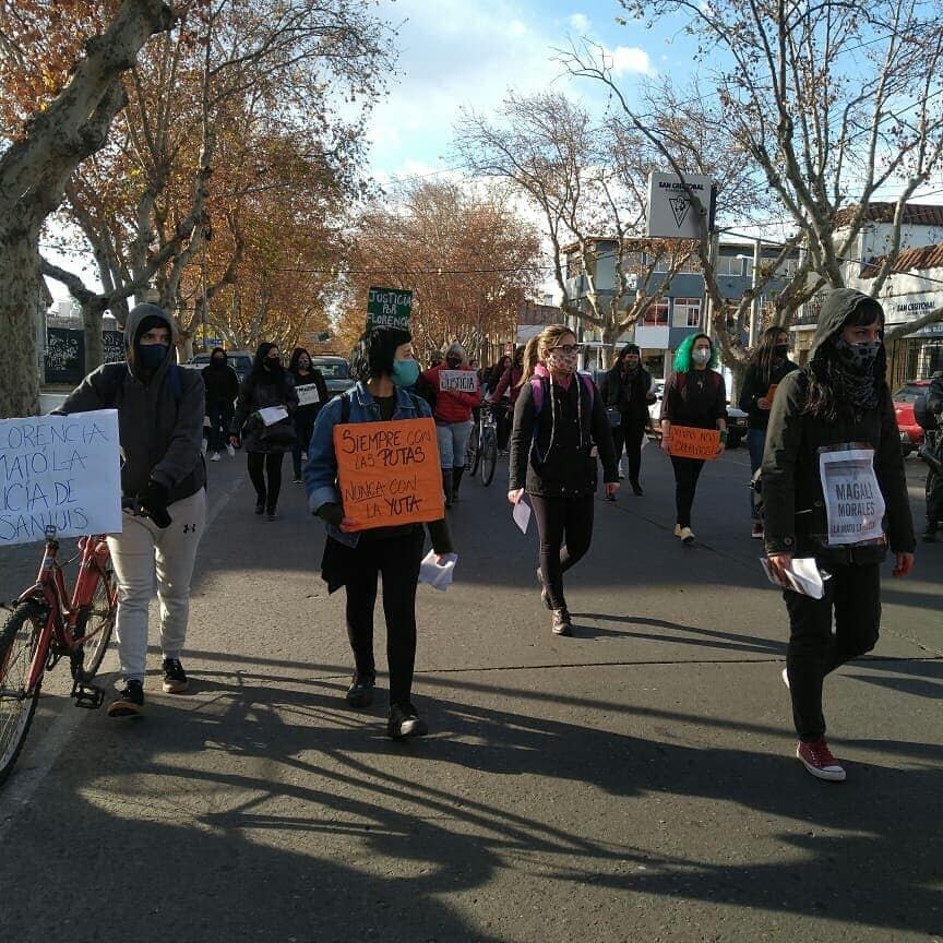 Mujeres puntanas marcharon por Magalí Morales. Gentileza Facebook.