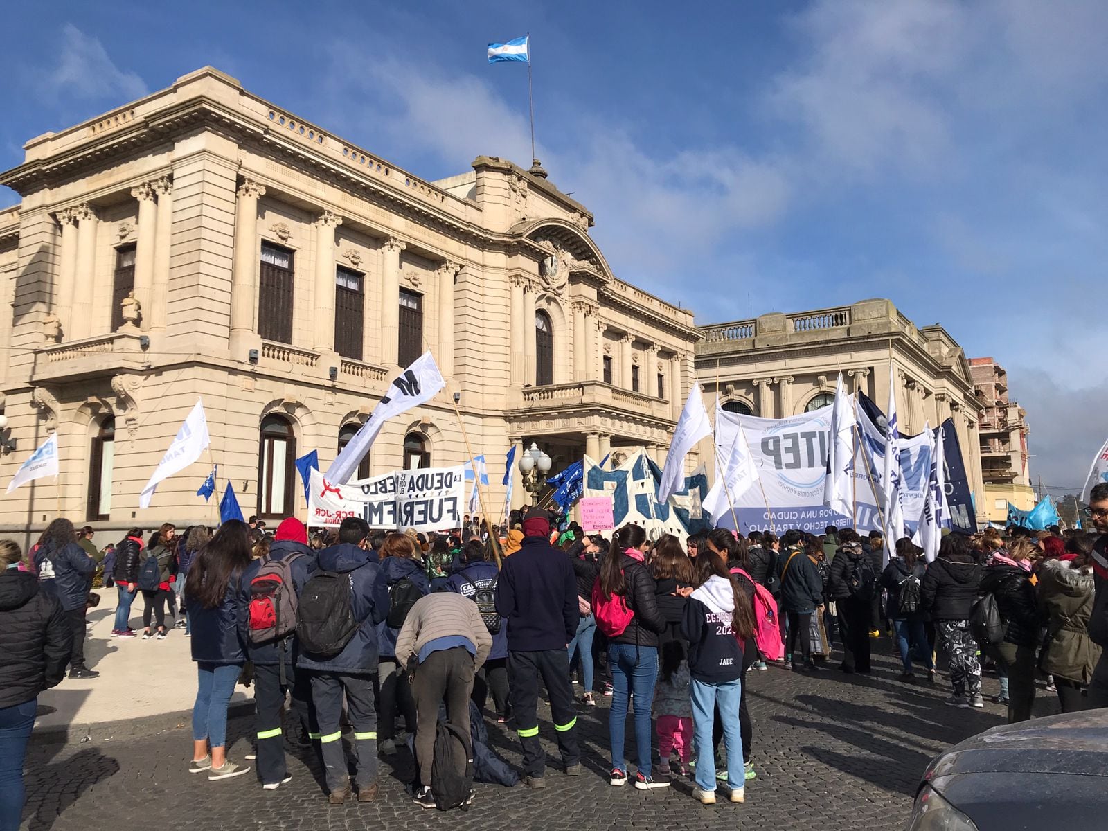 Así fue el reclamo en Tandil de las organizaciones sociales