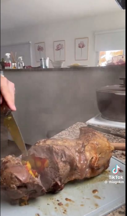 Thiago Medina se lanzó como cocinero en TikTok y presentó un exquisito plato