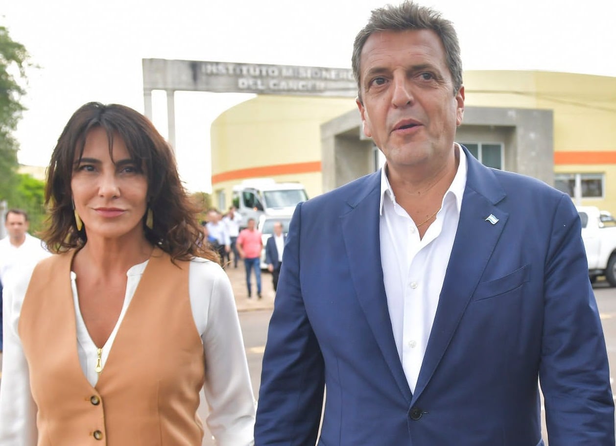 Natalia de la Sota y Sergio Massa juntos en Corrientes.