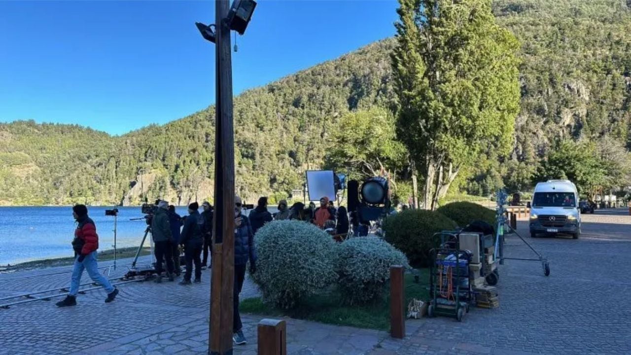 Una de las locaciones en San Martín de los Andes donde está siendo grabada la serie de la China Suárez