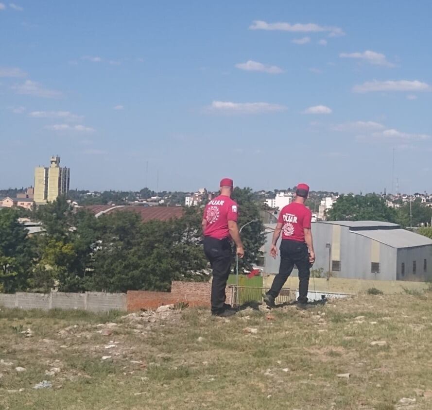 Las tareas de búsqueda. (Policía)