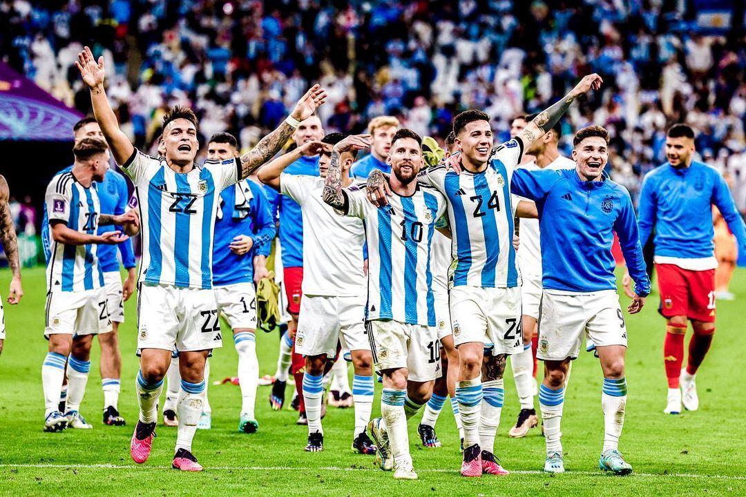 Julián Álvarez disfruta al máximo su primer Mundial.