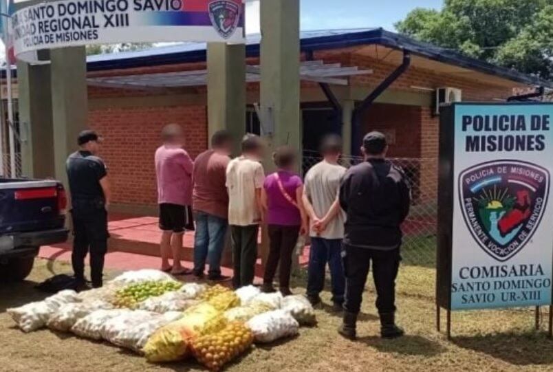 San Ignacio: posadeños cayeron en el robo de cítricos.