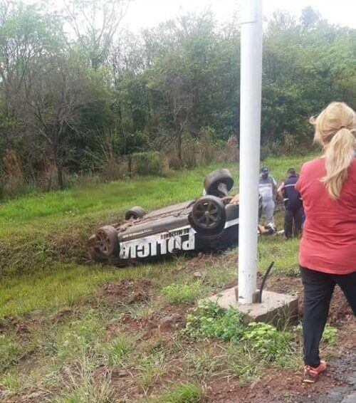 Los dos efectivos que volcaron el Audi TT de la policía recibieron el alta