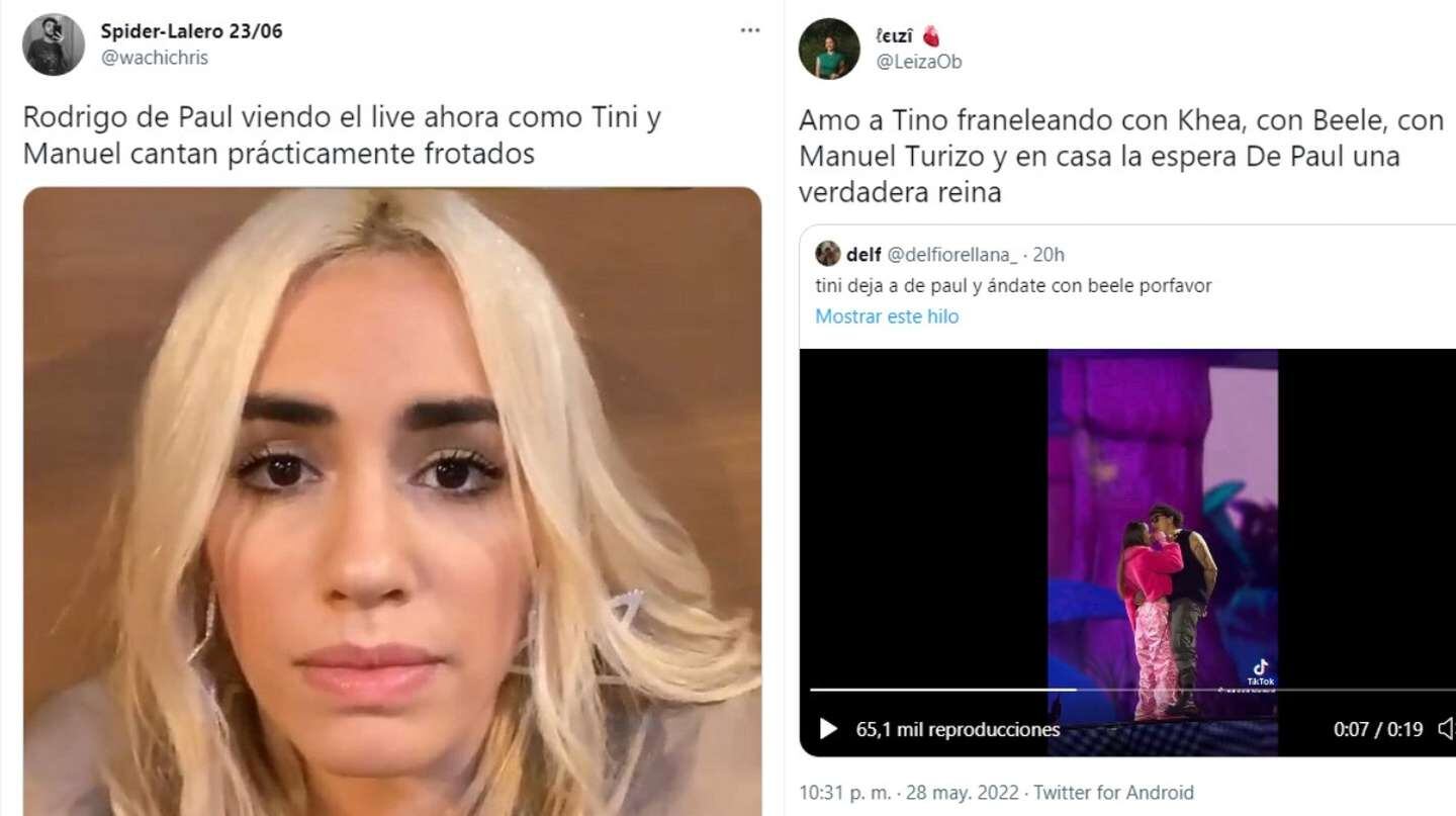 Los memes sobre Tini Stoessel y Rodrigo de Paul.