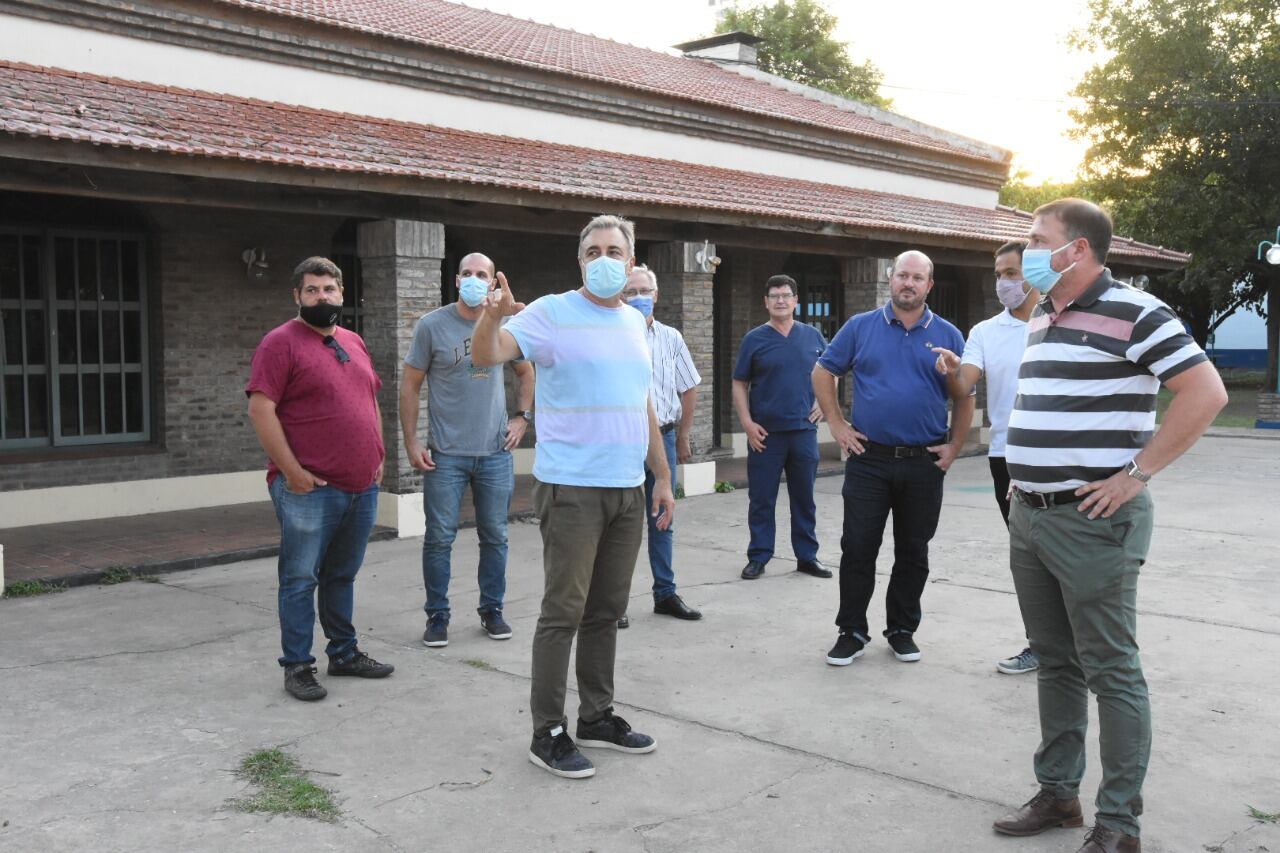 El intendente Luis Castellano recorrió las instalaciones del club Ben Hur