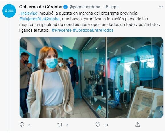 El Gobierno de Córdoba busca garantizar la inclusión plena de las mujeres en distintos ámbitos.