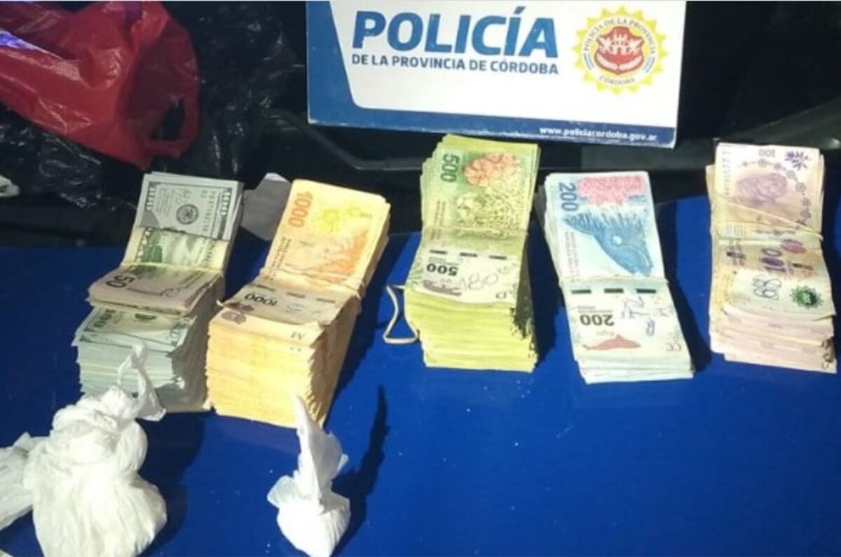Narcotráfico en Córdoba: tres detenidos con varios gramos de cocaína y una importante suma de dinero
