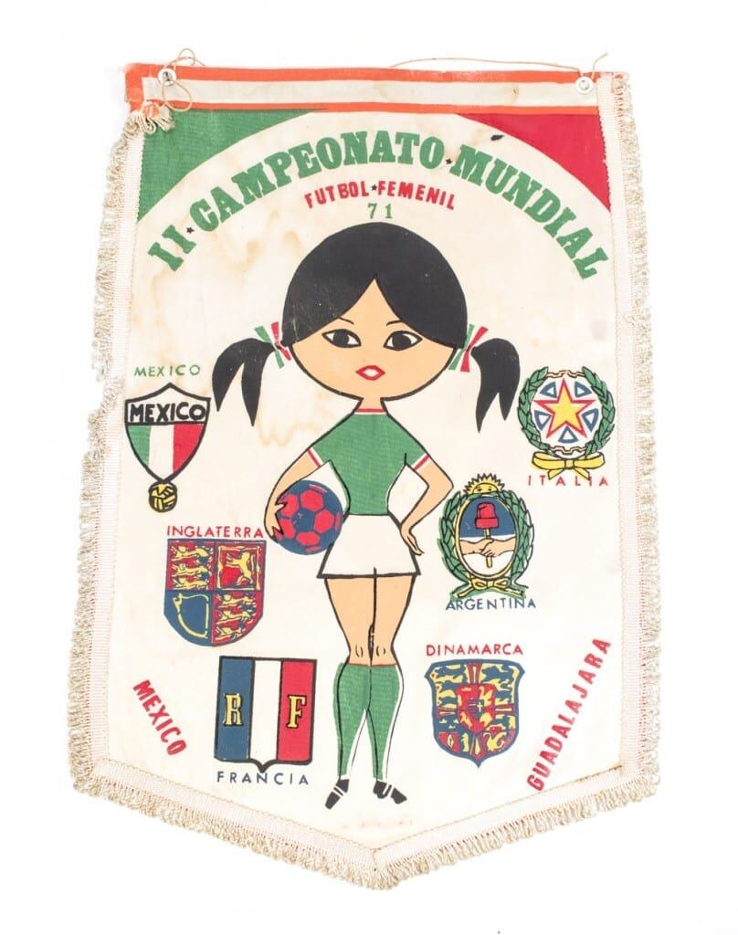 El banderín del Mundial de México 1971.