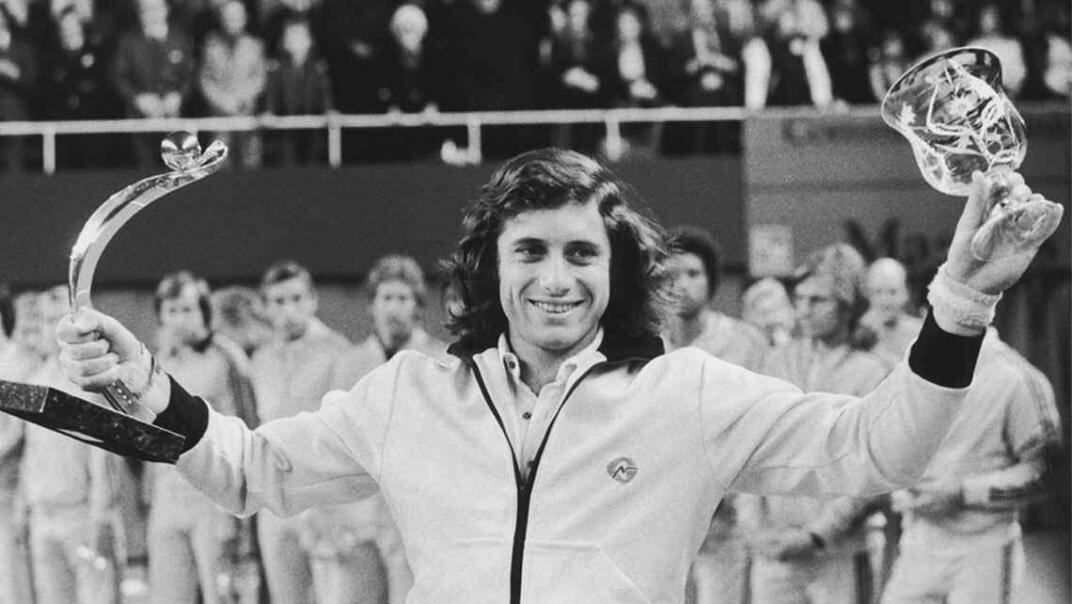 Guillermo Vilas, en una foto de 1975 publicada por The New York Times.