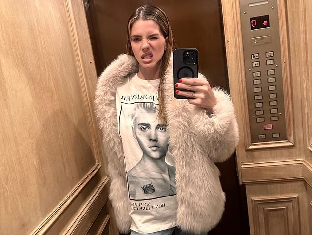 China Suárez y su remera de Justin Bieber