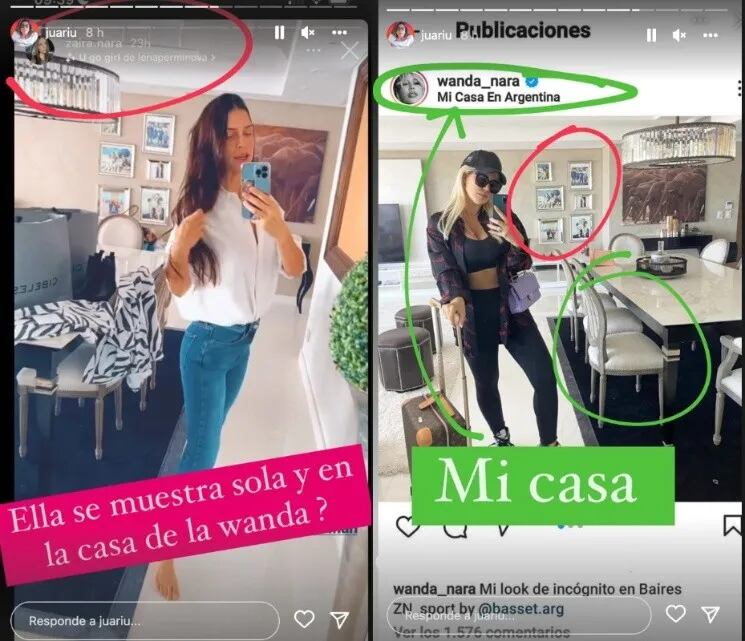 Zaira Nara se mudó al departamento de Wanda