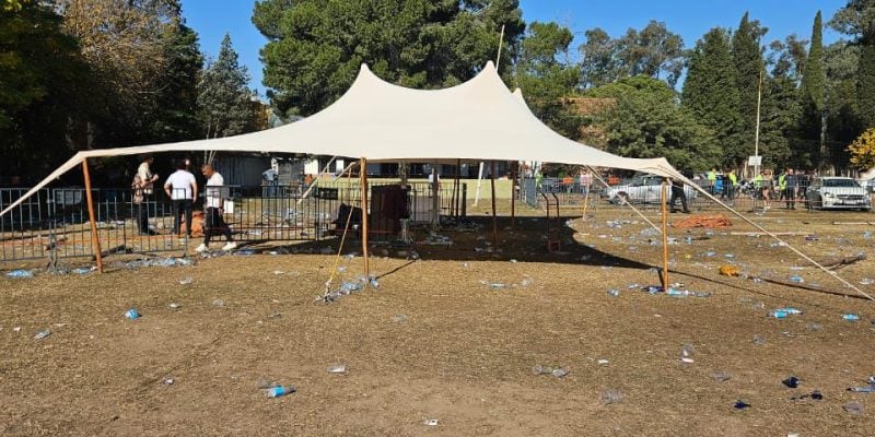 El predio de canchas del Club Corazón de María.