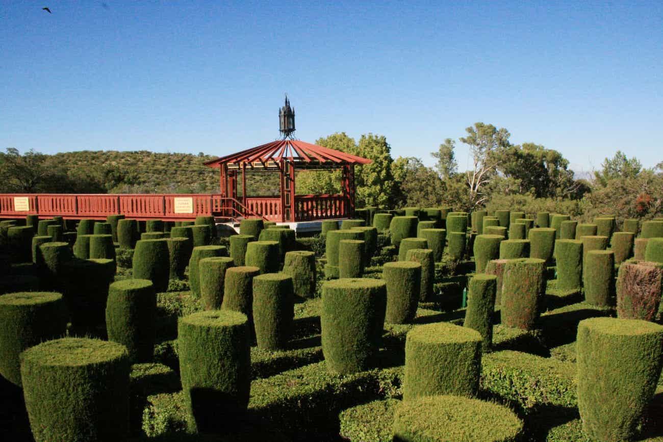 En Los Cocos se encuentra El Descanso, de ligustros con esculturas, fuentes, juegos y otros atractivos. (Gentileza: El Descanso)