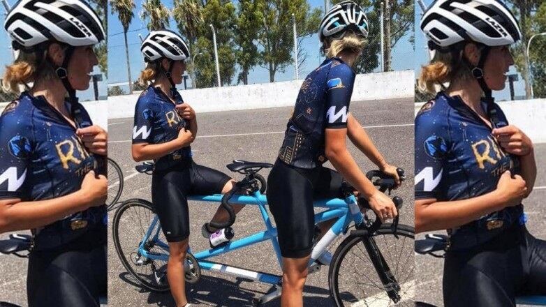 María José Quiroga tuvo su presentación inicial en el Mundial de Ruta que de disputa en Portugal,  junto con su guía Micaela Barroso.