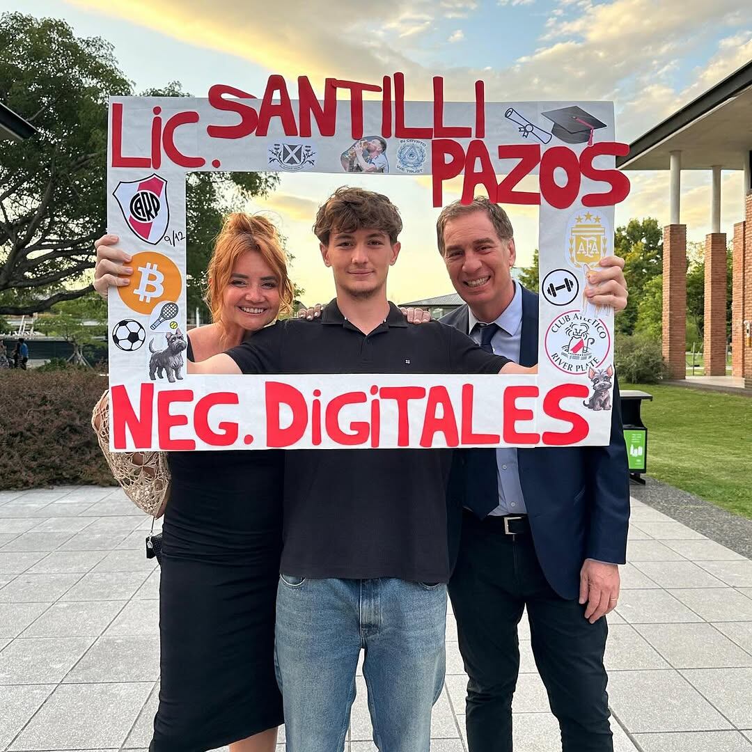 El joven se recibió de Lic. en Negocios Digitales en la Universidad de San Andrés.