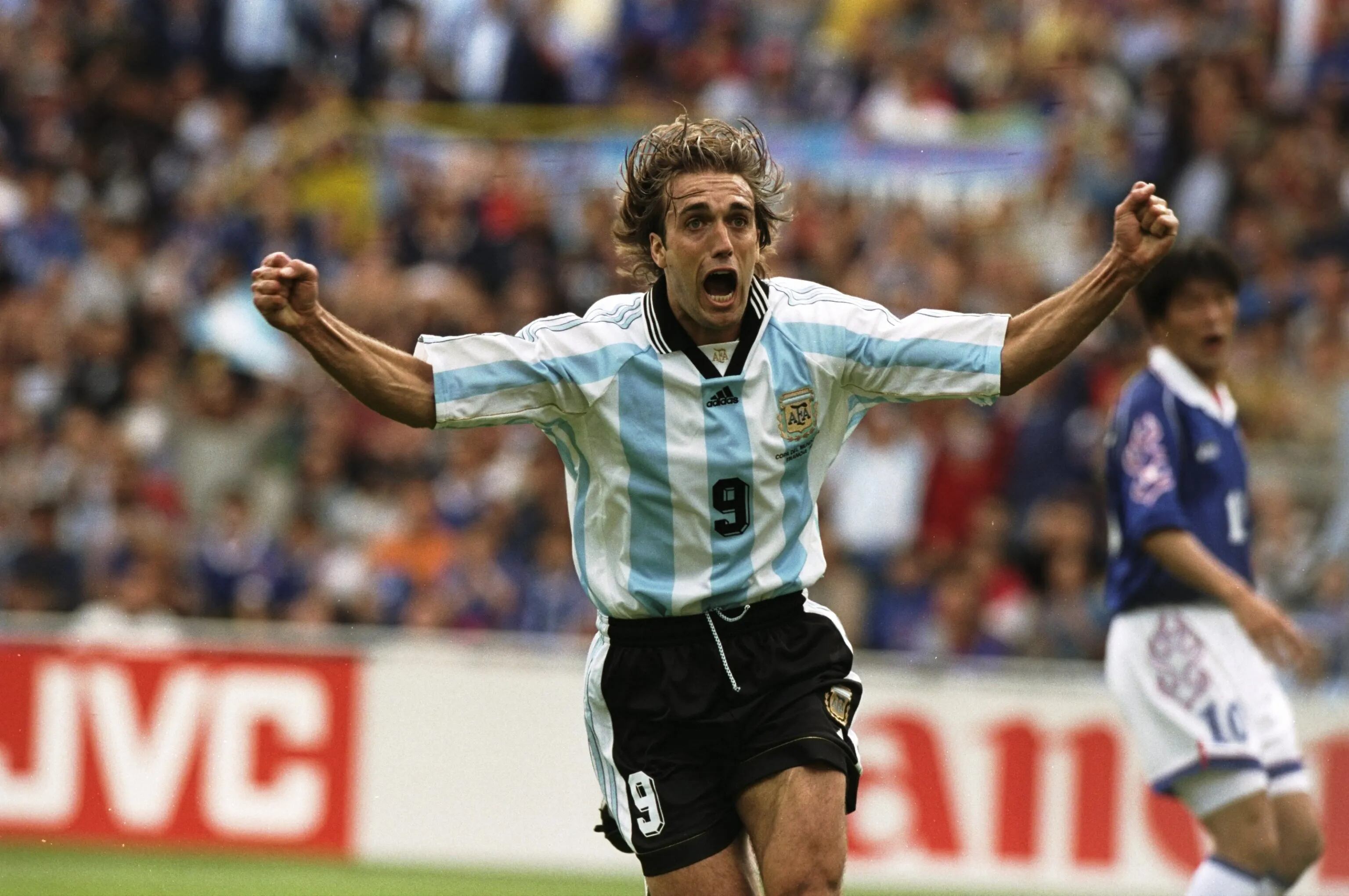 Gabriel Batistuta en el Mundial de Francia 1998.