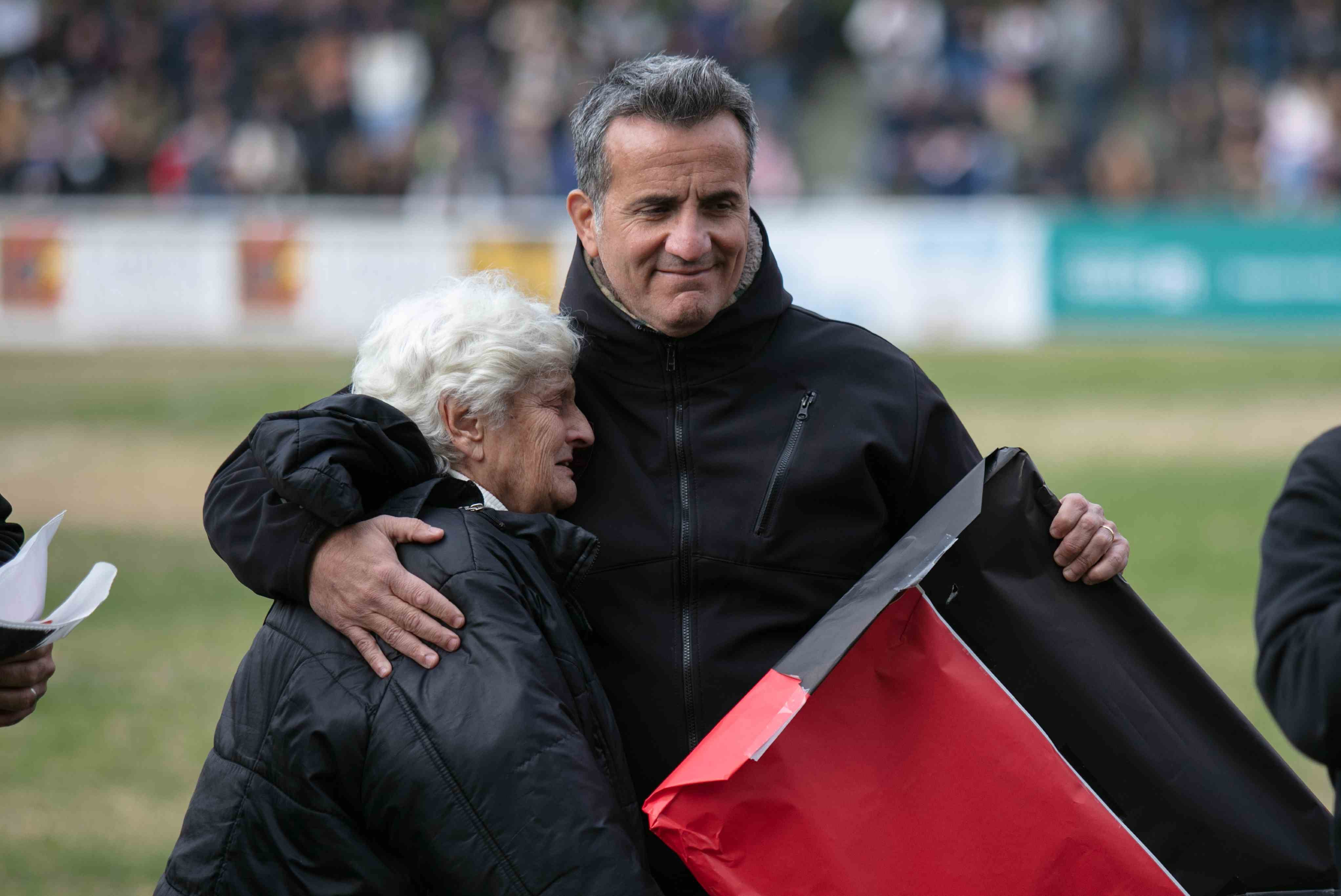 Homenaje a Martín Herrera en la previa del partido de Primera entre Córdoba Athletic y Tala RC. (Prensa Córdoba Athletic)