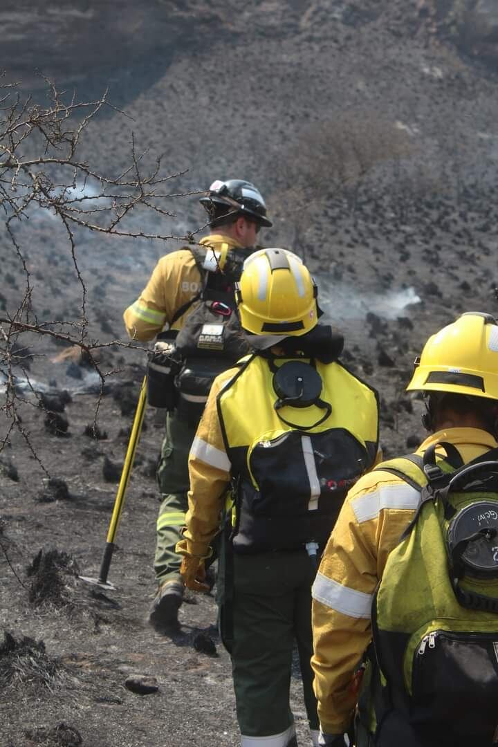 Brigadistas entrerrianas se sumaron al comando que combate los incendios en Córdoba