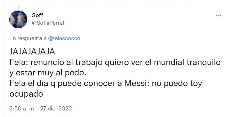 El joven le dijo que no a su mamá y se quedó sin conocer a Messi