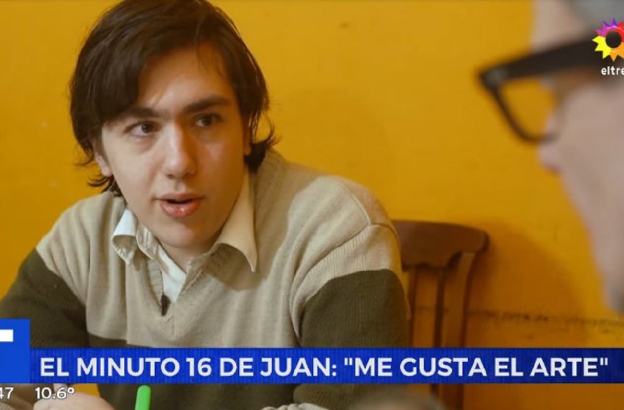 Así está hoy Juan Sánchez, el niño “me gusta el arte”: “¡No tengo plata!” (El Trece)